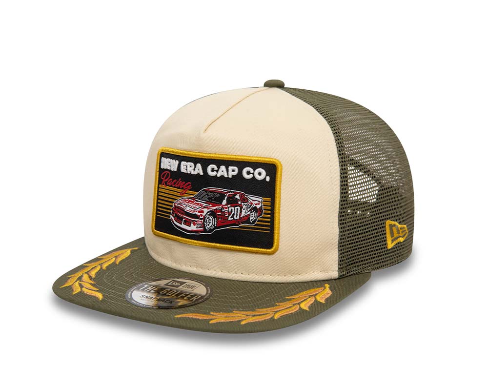 New Era Motorsport Racing Trucker Golfer Snapback Cap