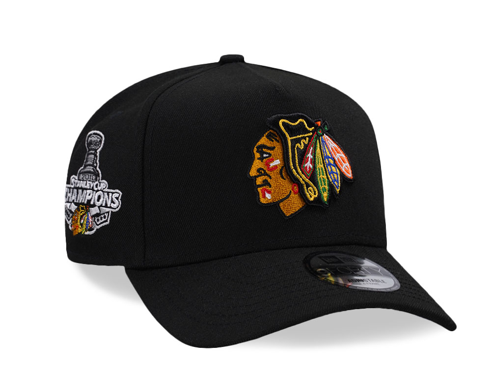 New Era Chicago Blackhawks Stanley Cup Champions 2010 Black Edition 9Forty A Frame Snapback Cap