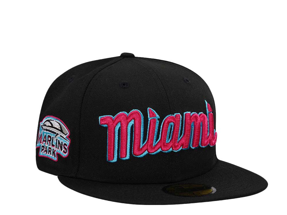 New Era Miami Marlins Marlins Park Vice Edition 59Fifty Fitted Hat