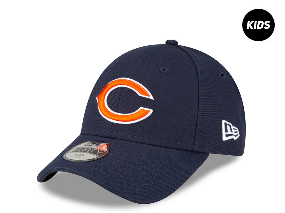 New Era Chicago Bears Navy Kids 9Forty Strapback Hat