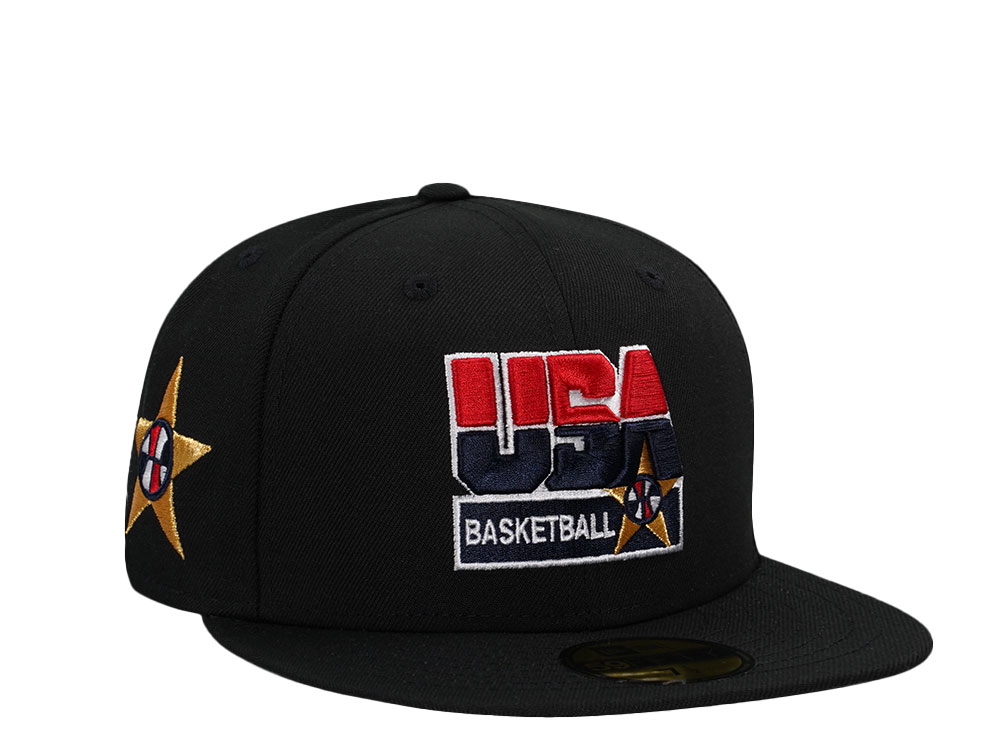 New Era Team USA Basketball Black Prime Edition 59Fifty Fitted Cap