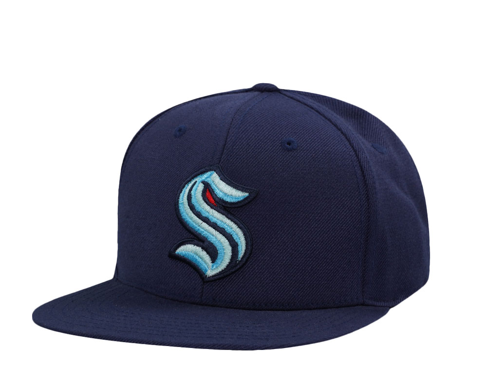 American Needle Seattle Kraken Navy Snapback Hat