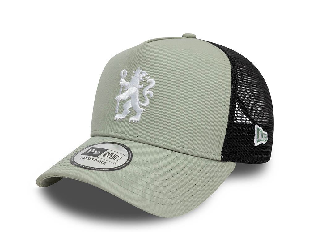 New Era Chelsea Fc Lion Crest Seasonal Pop 9Forty A Frame Trucker Snapback Cap