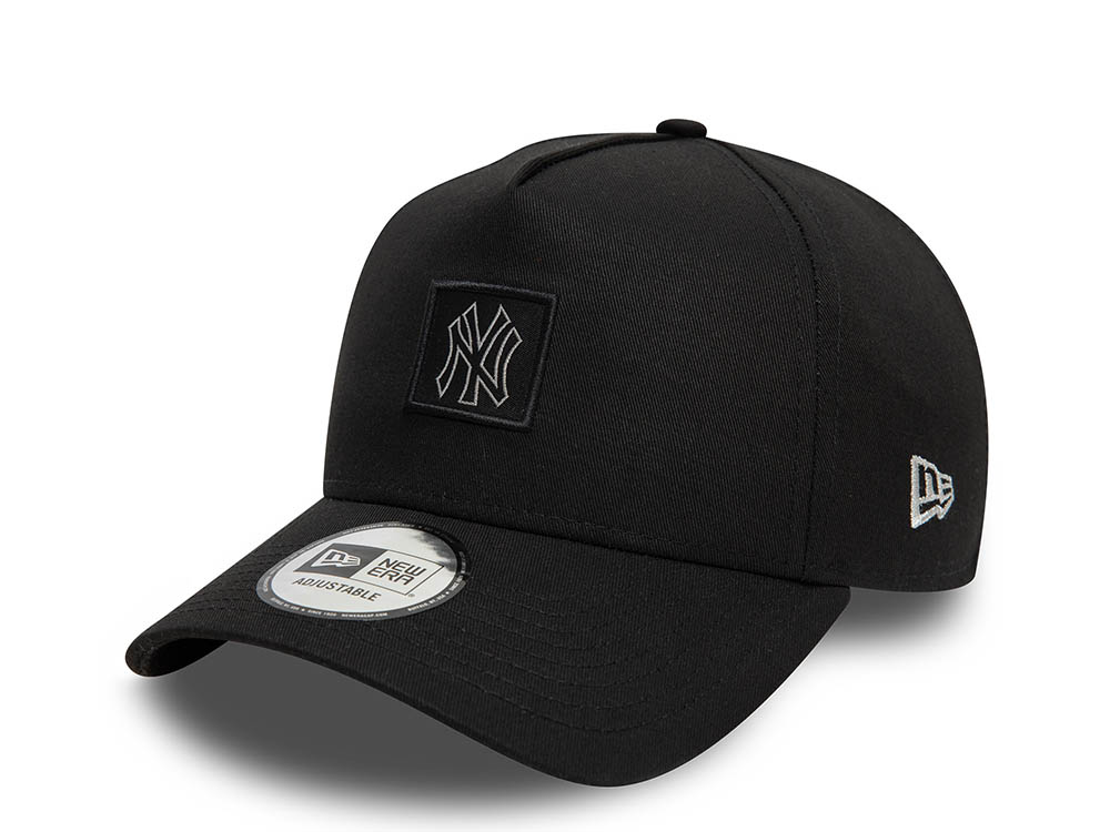 New Era New York Yankees Metallic Patch Black 9Forty A Frame Snapback Cap