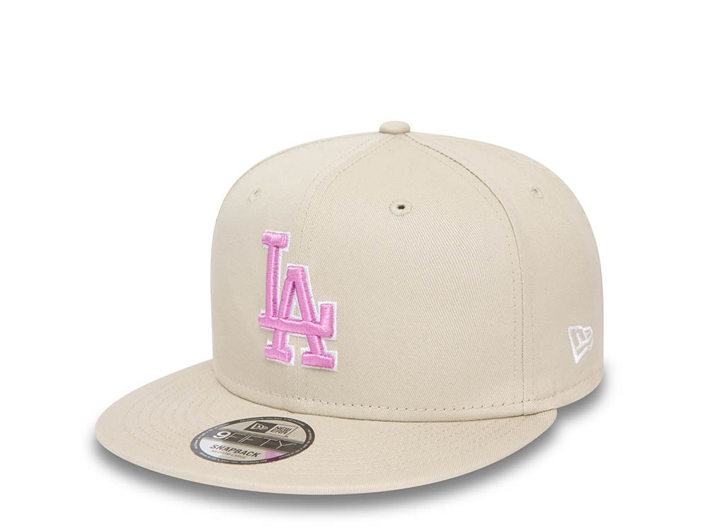 New Era Los Angeles Dodgers White Outline Olive   9Fifty Snapback Cap