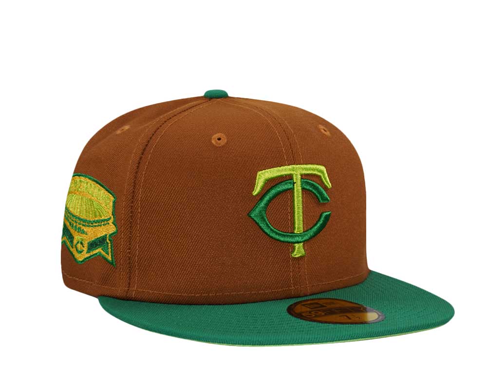 New Era Minnesota Twins Metrodome Peanut Green Two Tone Edition 59Fifty Fitted Hat