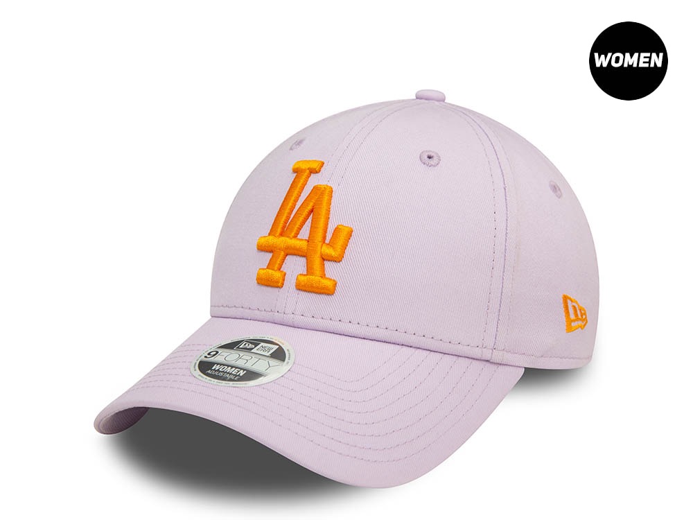 New Era Los Angeles Dodgers League Orange and Purple Womens 9Forty Snapback Cap