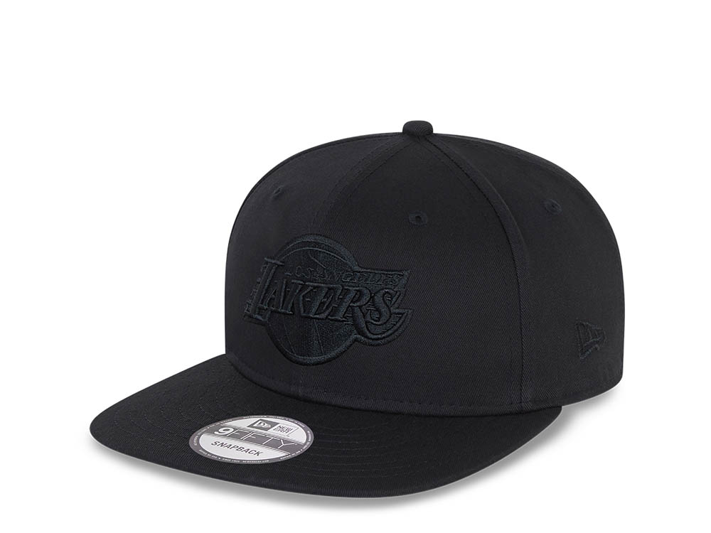 New Era Los Angeles Lakers All Black 9Fifty Snapback Hat