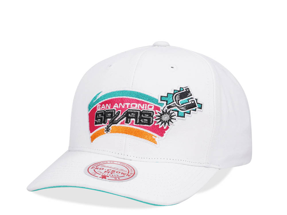 Mitchell & Ness San Antonio Spurs All in Pro White Snapback Hat