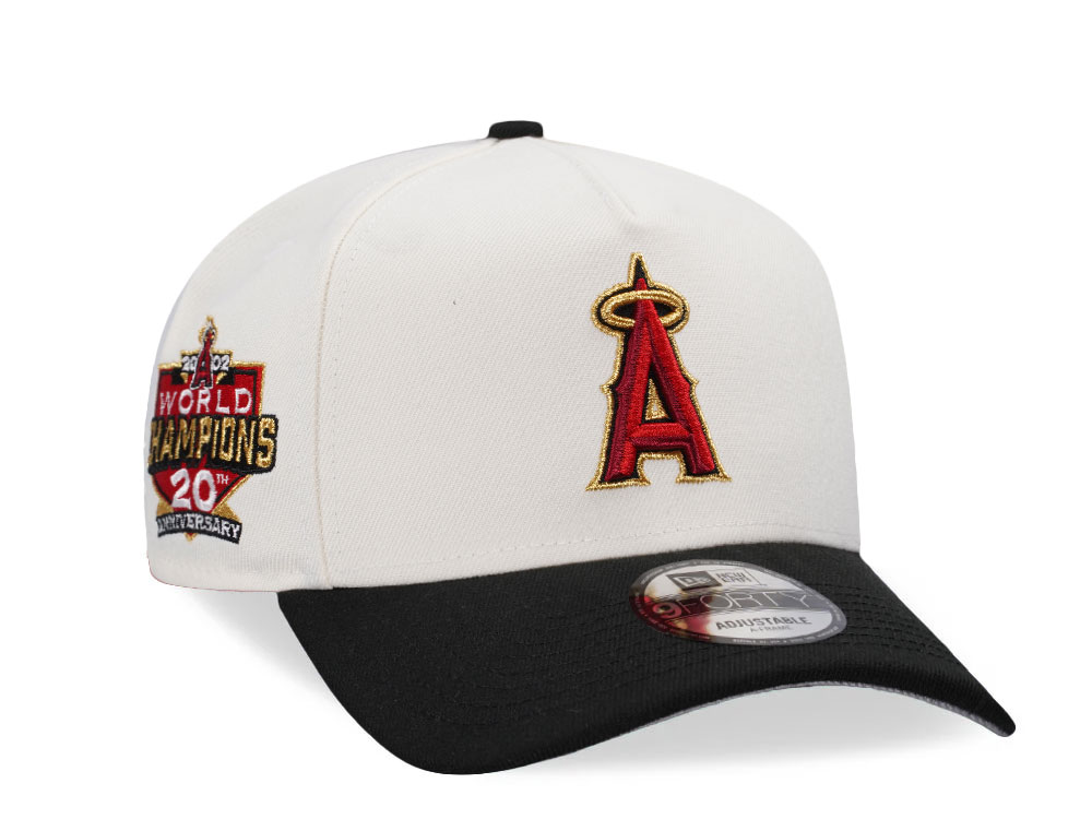 New Era Anaheim Angels 20th Anniversary Chrome Gold Two Tone 9Forty A Frame Snapback Cap