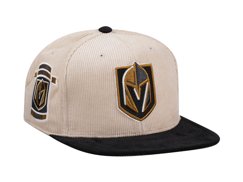 Mitchell & Ness Vegas Golden Knights Inaugural Season 17 Two Tone Cord Edition Dynasty Fitted Hat