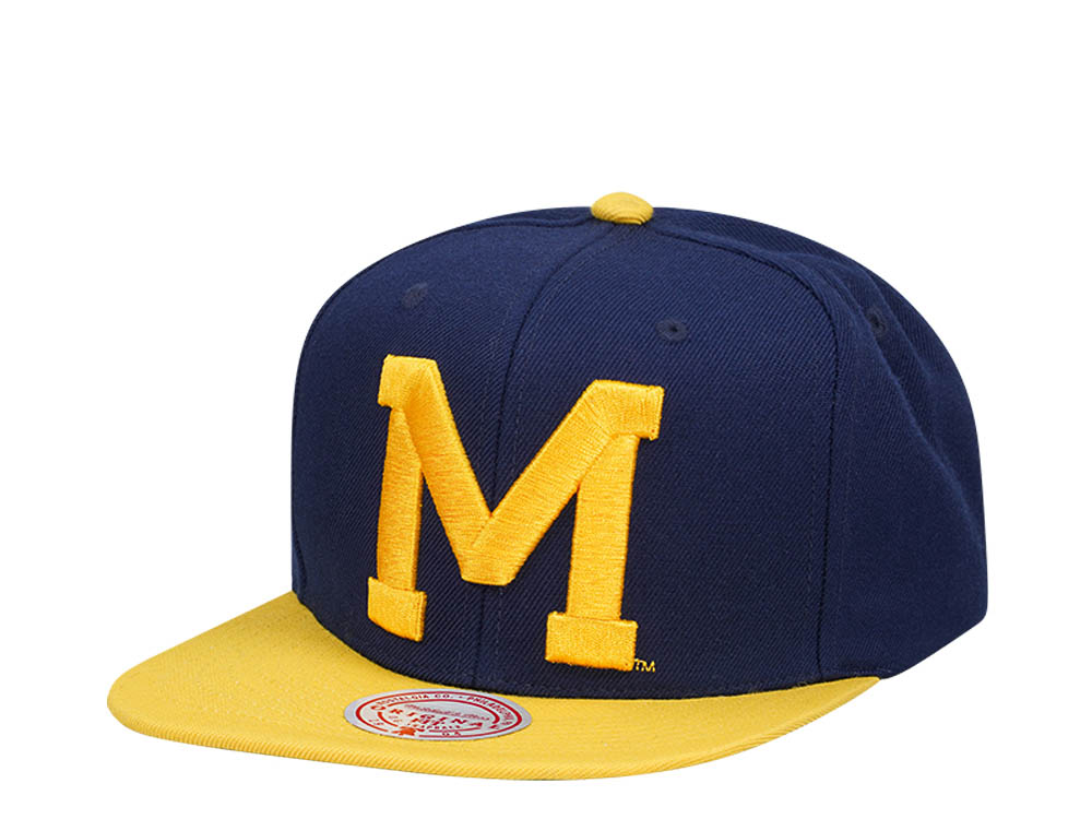 Mitchell & Ness University of Michigan Team Two Tone 2.0 Snapback Cap