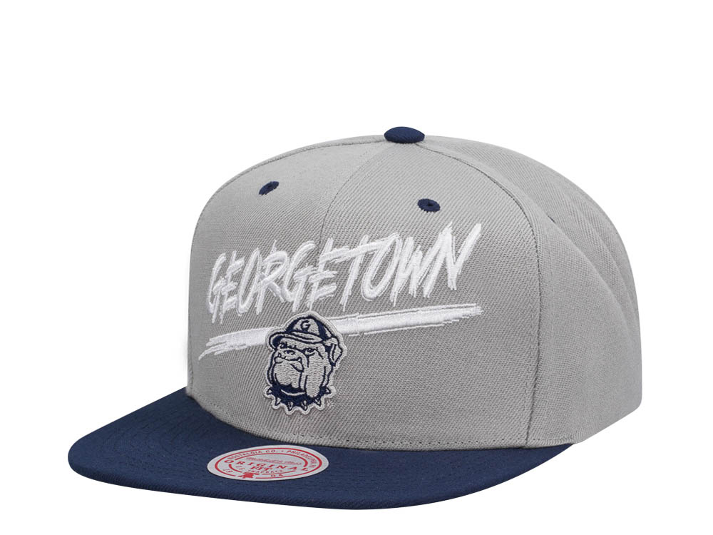 Mitchell & Ness Georgetown University Transcript Two Tone Snapback Cap