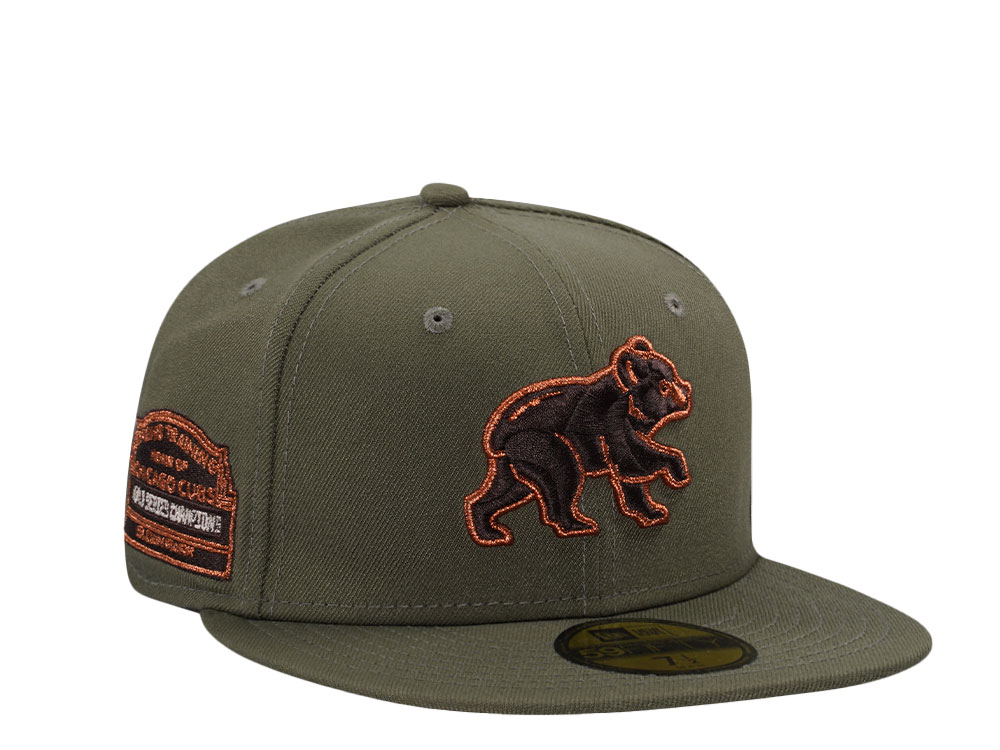 New Era Chicago Cubs Spring Training Sloan Park Olive Copper Prime Edition 59Fifty Fitted Hat