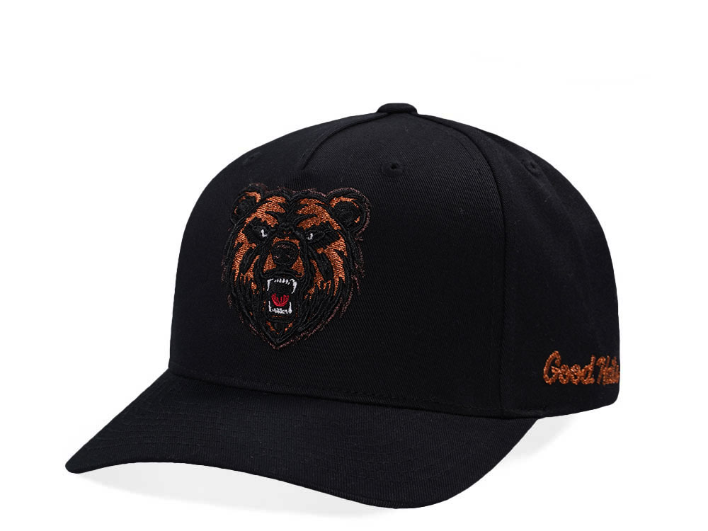 Good Hats Grizzly Black Snapback Hat