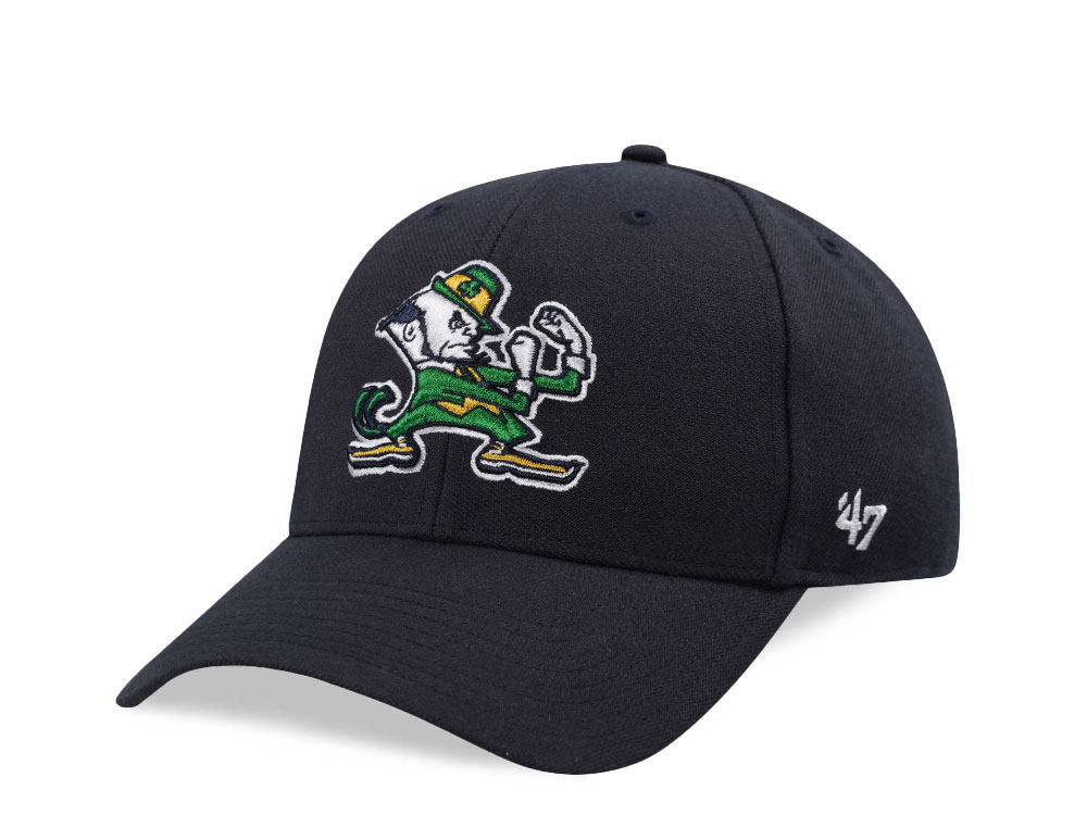 47Brand Notre Dame Fighting Irish Navy MVP Strapback Cap