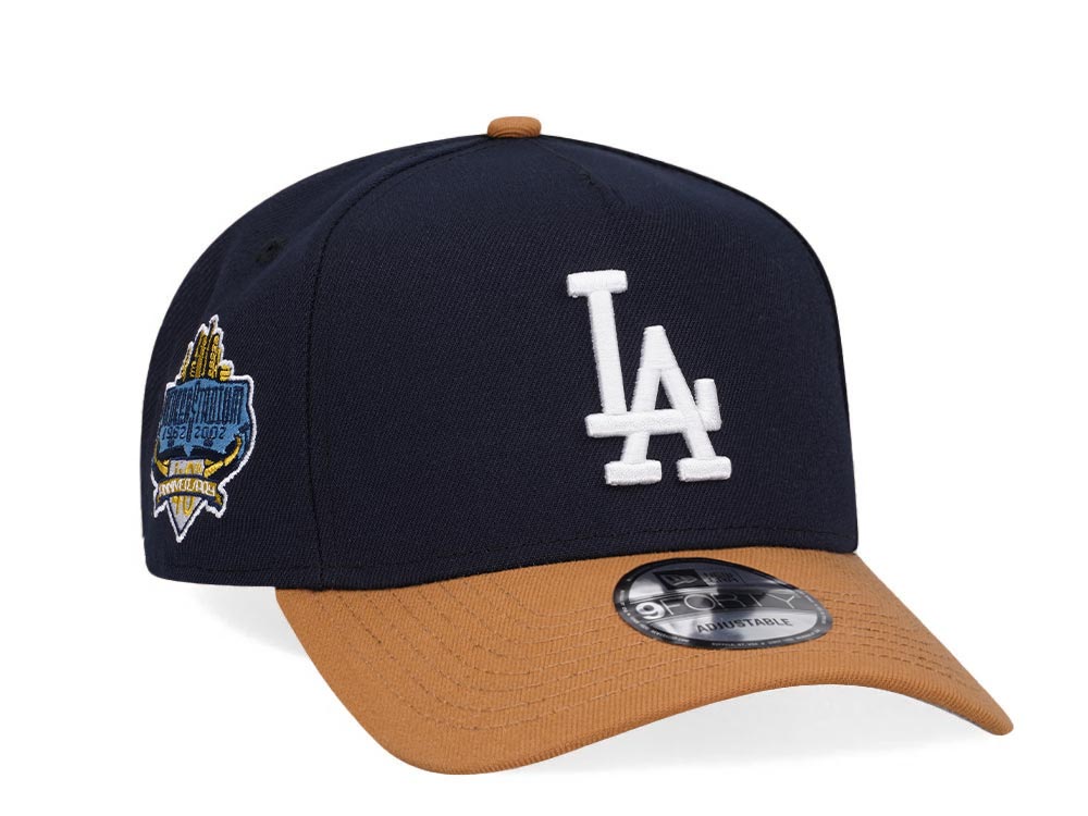 New Era Los Angeles Dodgers 40th Anniversary Ocean Cocoa Two Tone Edition 9Forty A Frame Snapback Cap