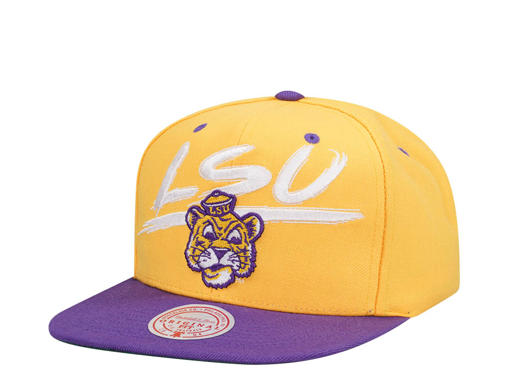 Mitchell & Ness Louisiana State University Transcript Two Tone Snapback Cap