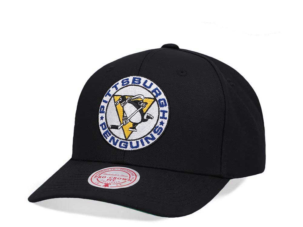 Mitchell & Ness Pittsburgh Penguins Team Ground 2.0 Pro Black Snapback Cap