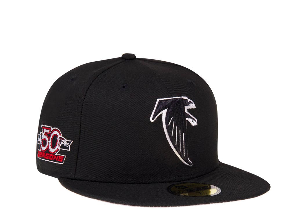 New Era Atlanta Falcons 50 Seasons Black Classic Prime Edition 59Fifty Fitted Hat