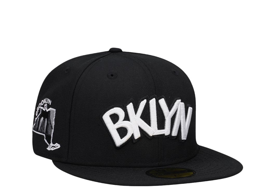 New Era Brooklyn Nets Black Bridge Classic Edition 59Fifty Fitted Cap