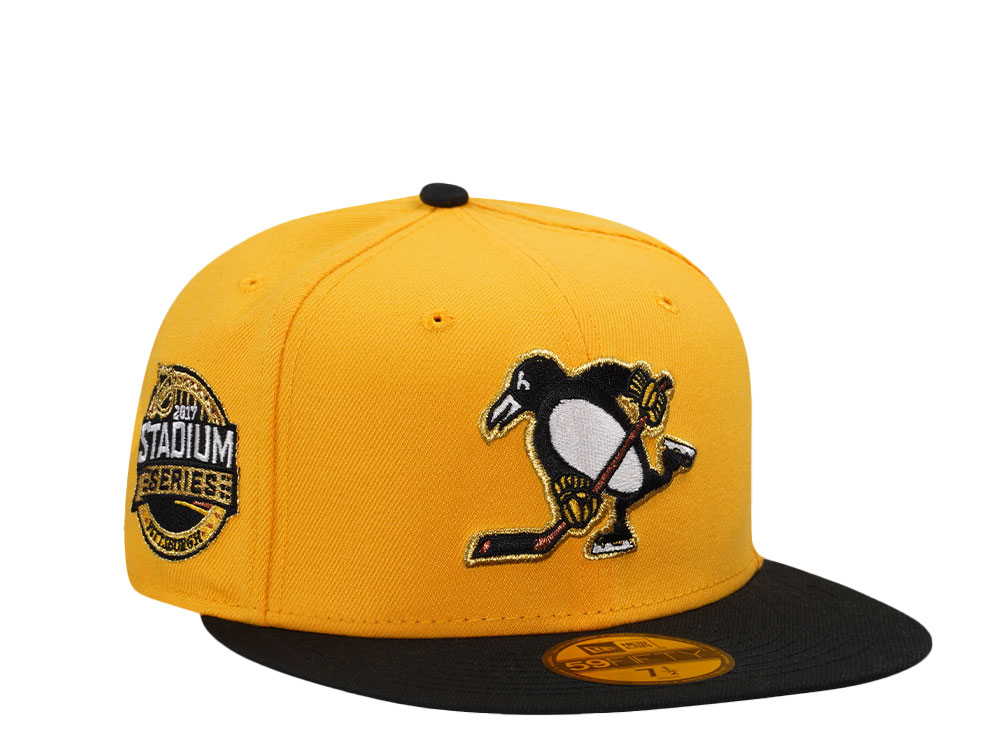 New Era Pittsburgh Penguins Stadium Series 2017 Black and Yellow Two Tone Edition 59Fifty Fitted Cap