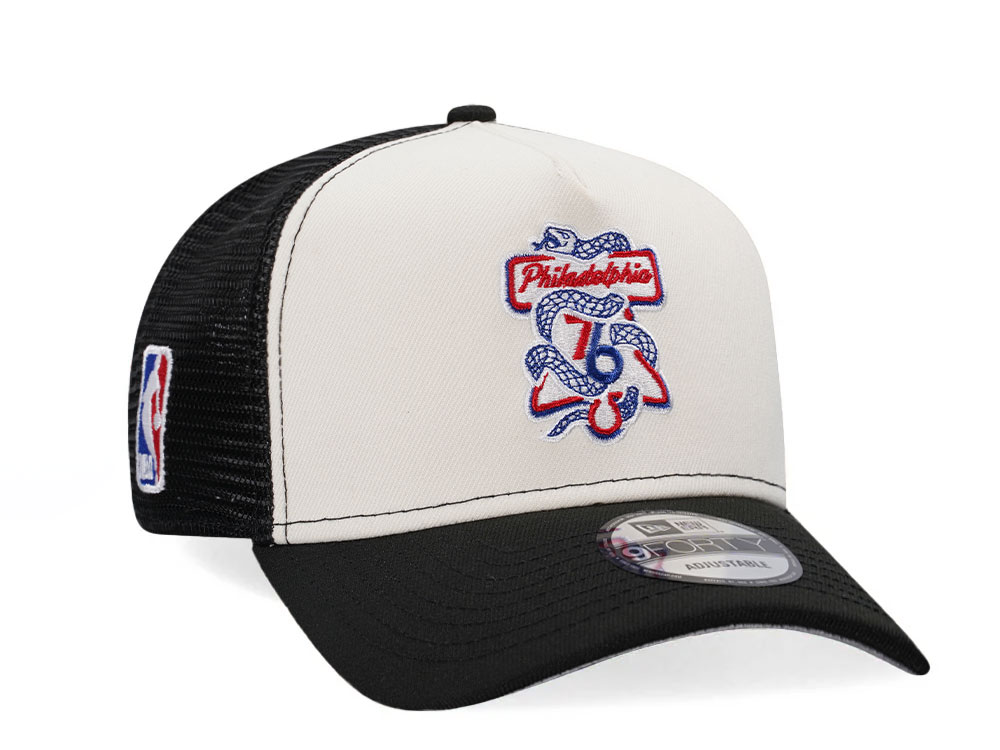 New Era Philadelphia 76ers Classic Two Tone Edition Trucker 9Forty A Frame Snapback Hat