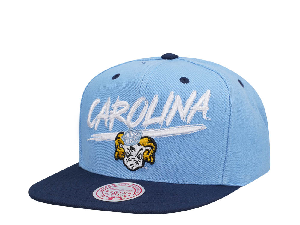 Mitchell & Ness University of North Carolina Transcript Two Tone Snapback Cap