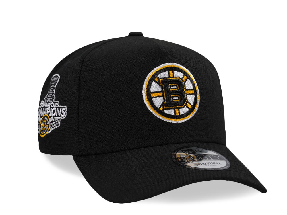 New Era Boston Bruins Stanley Cup Champions 2011 Black Edition 9Forty A Frame Snapback Cap