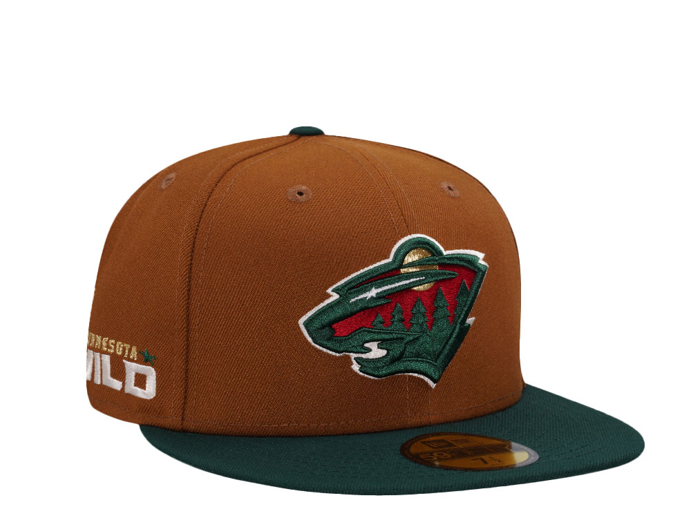 New Era Minnesota Wild Bourbon Two Tone Edition 59Fifty Fitted Hat