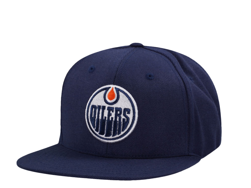 American Needle Edmonton Oilers Navy Snapback Hat