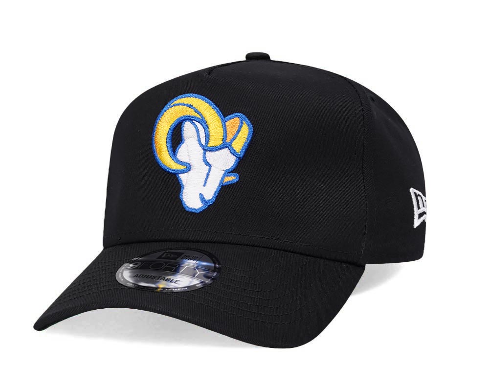 New Era Los Angeles Rams Black 9Forty A Frame Snapback Cap