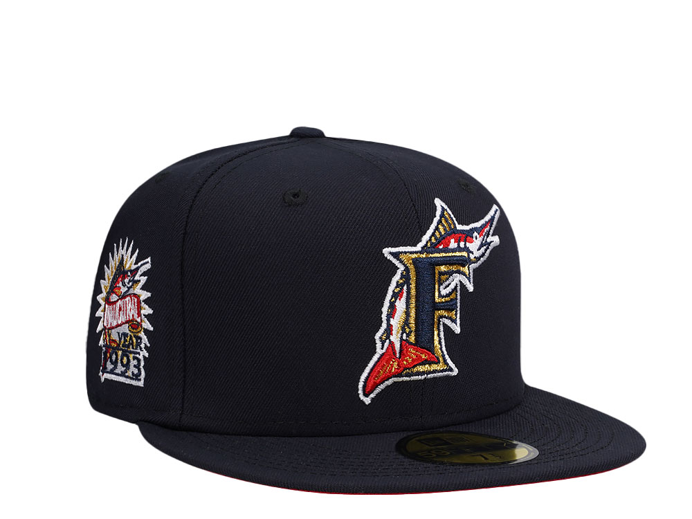 New Era Florida Marlins  Inaugural Year 1993 Navy Gold Detail Edition 59Fifty Fitted Hat