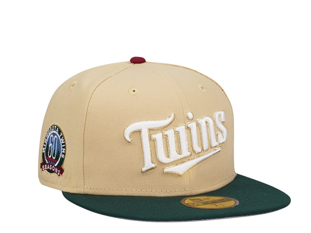 New Era Minnesota Twins 60 Seasons Vegas Two Tone Edition 59Fifty Fitted Hat