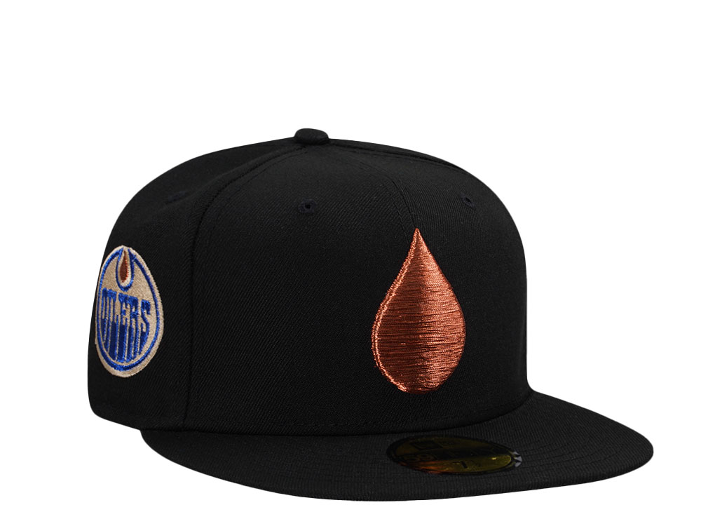 New Era Edmonton Oilers Black Drop Prime Edition 59Fifty Fitted Cap