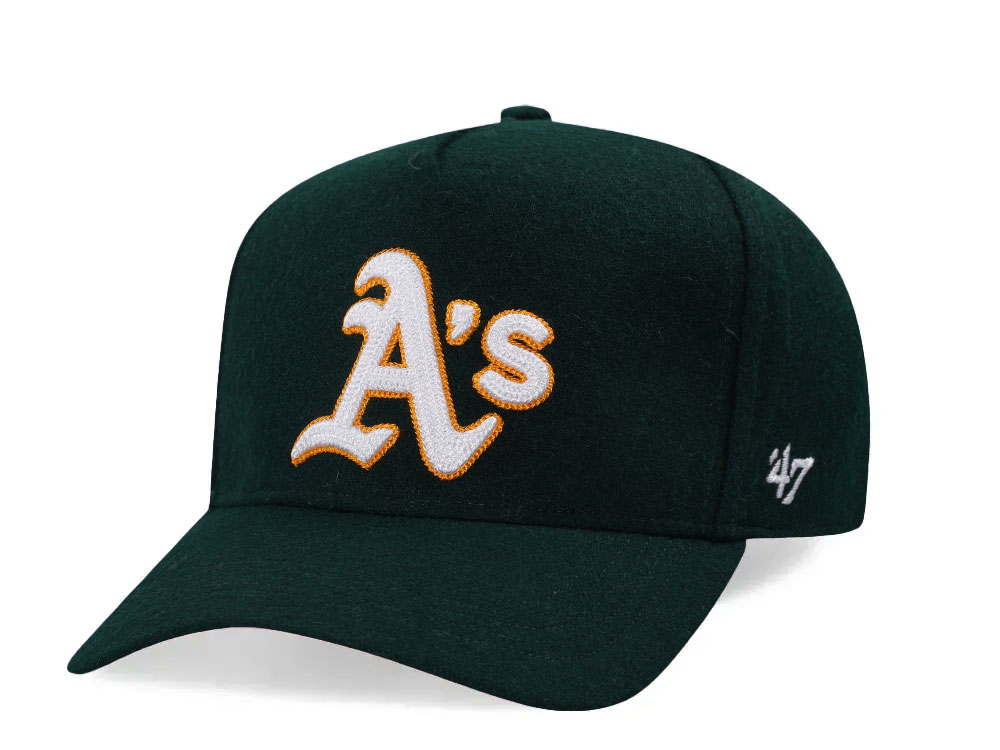 47Brand Oakland Athletics Dark Green Chain Stitch Offside Strapback Cap