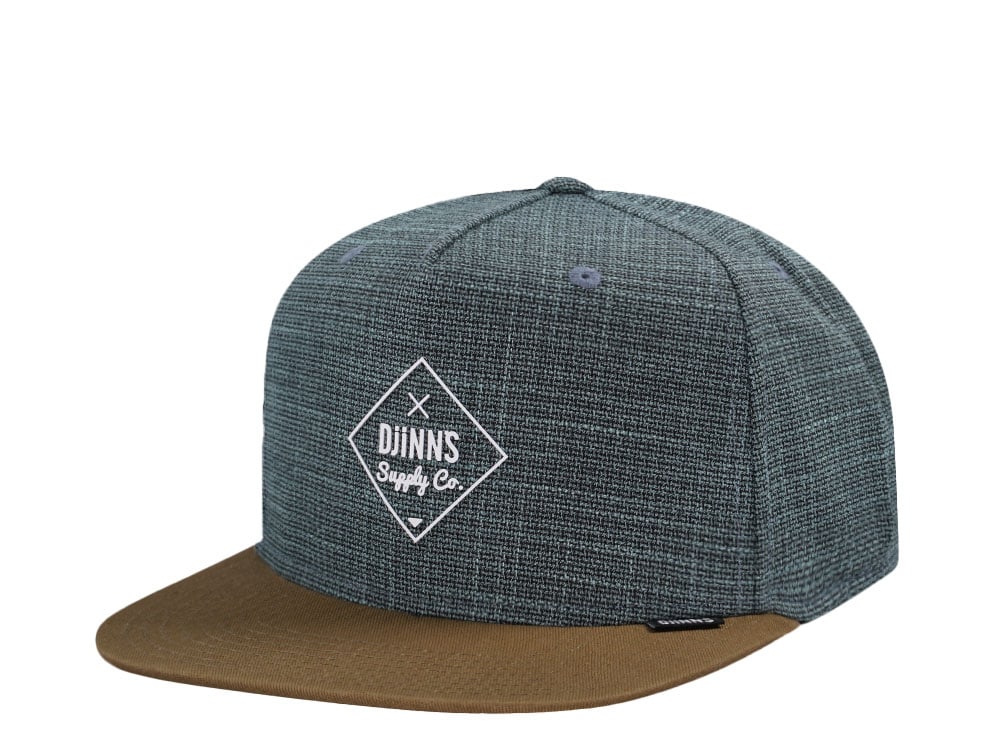 Djinns Cottoncheck Gray 6 Panel Snapback Hat