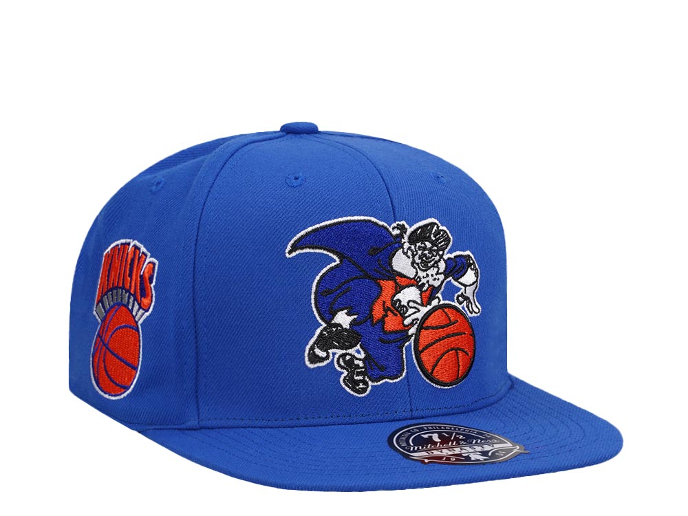 Mitchell & Ness New York Knicks Logo History Hardwood Classic Dynasty Fitted Hat