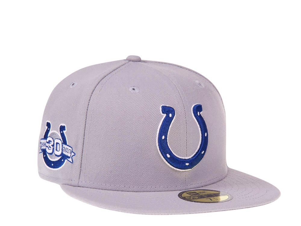 New Era Indianapolis Colts 30th Anniversary Gray Classic Prime Edition 59Fifty Fitted Hat