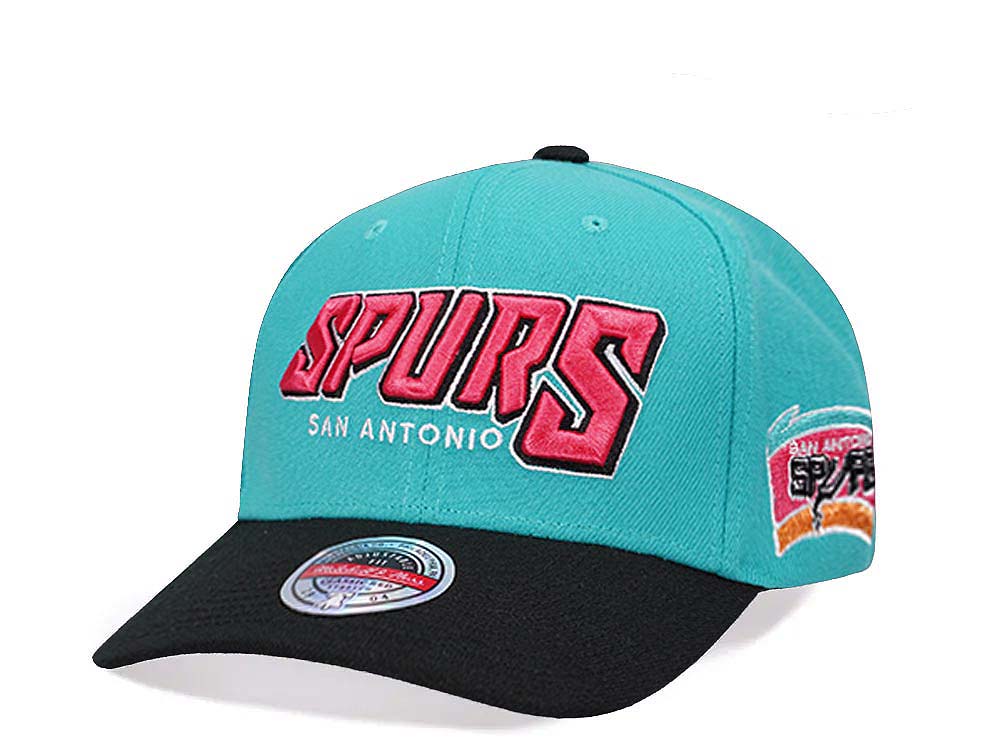 Mitchell & Ness San Antonio Spurs Shredder Stretch Hardwood Classic Red Flex Snapback Hat