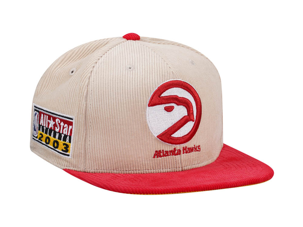 Mitchell & Ness Atlanta Hawks All Star 2003 Two Tone Hardwood Classic Cord Edition Dynasty Fitted Hat