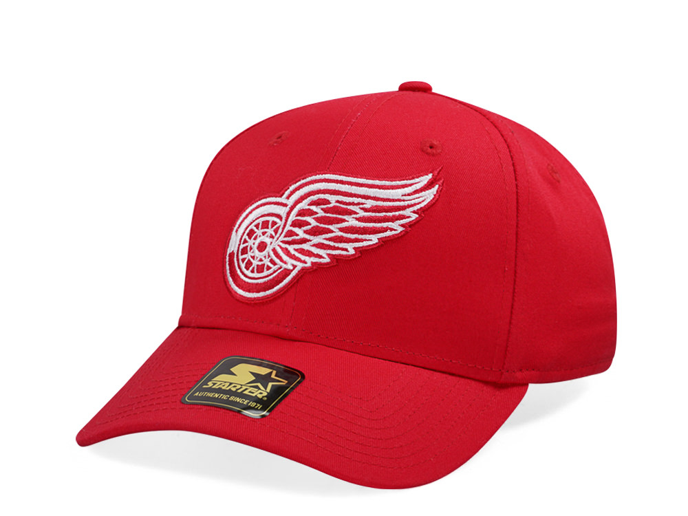 Starter Detroit Red Wings Score Cotton Twill Curved Snapback Cap