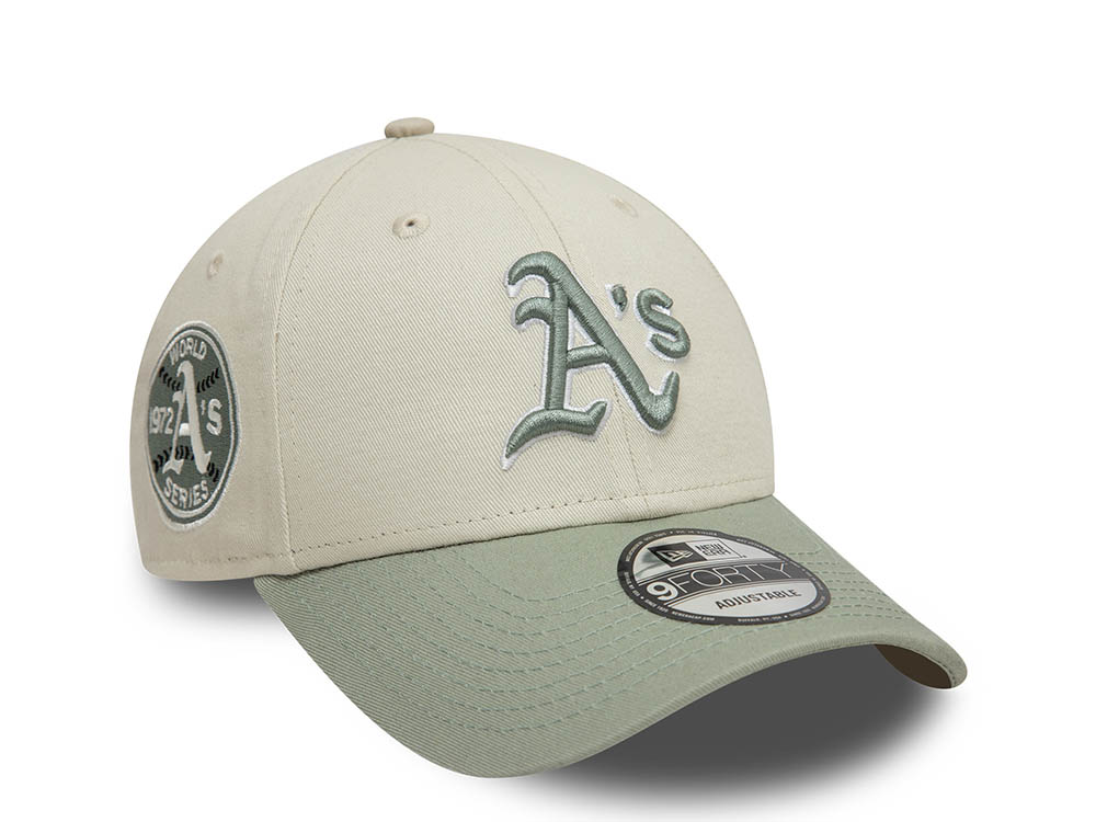 New Era Oakland Athletics 1972 World Series Two Tone White 9Forty Strapback Cap