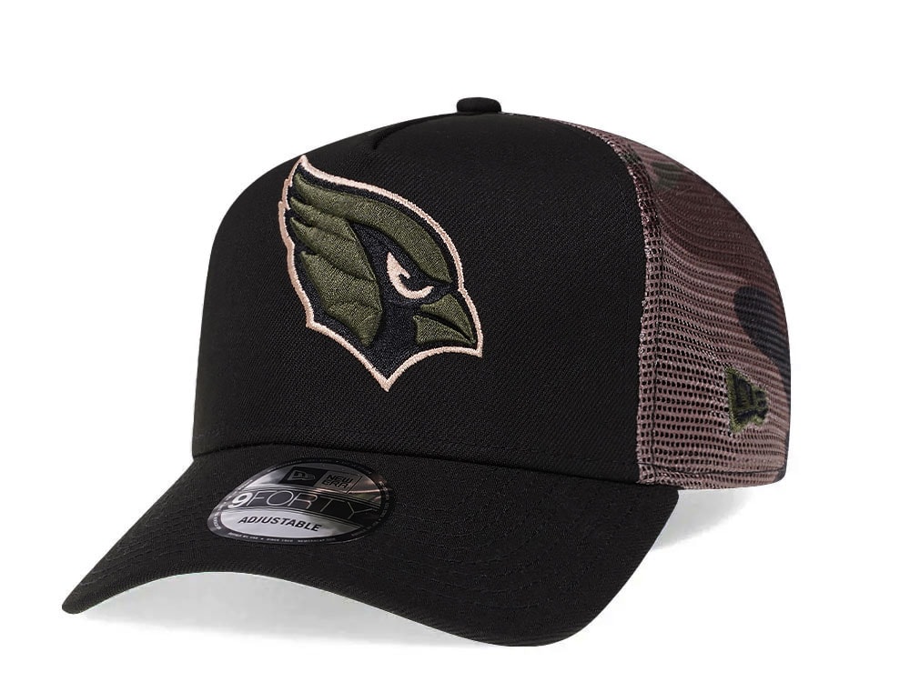 New Era Arizona Cardinals Camo 9Forty A Frame Trucker Snapback Hat