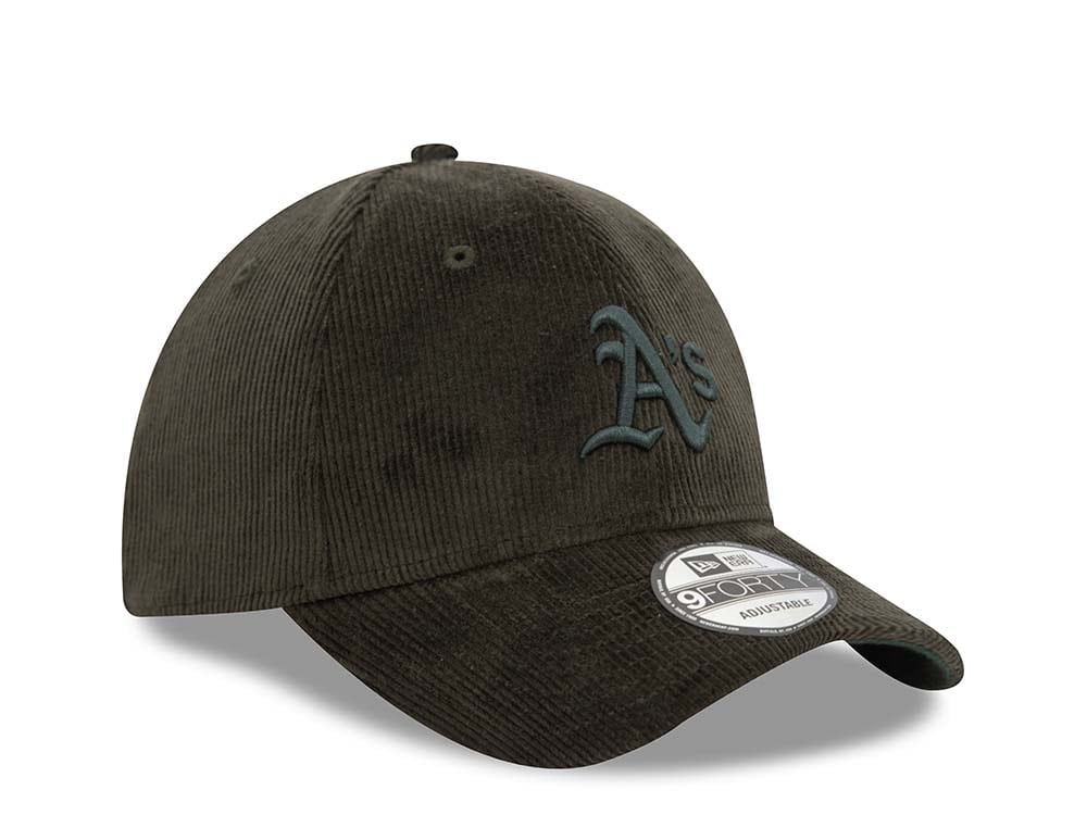 New Era Oakland Athletics Cord Olive Edition 9Forty Snapback Hat