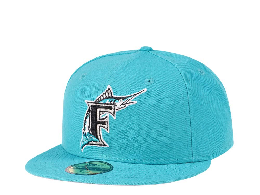 New Era Florida Marlins All Teal Classic Edition 59Fifty Fitted Hat