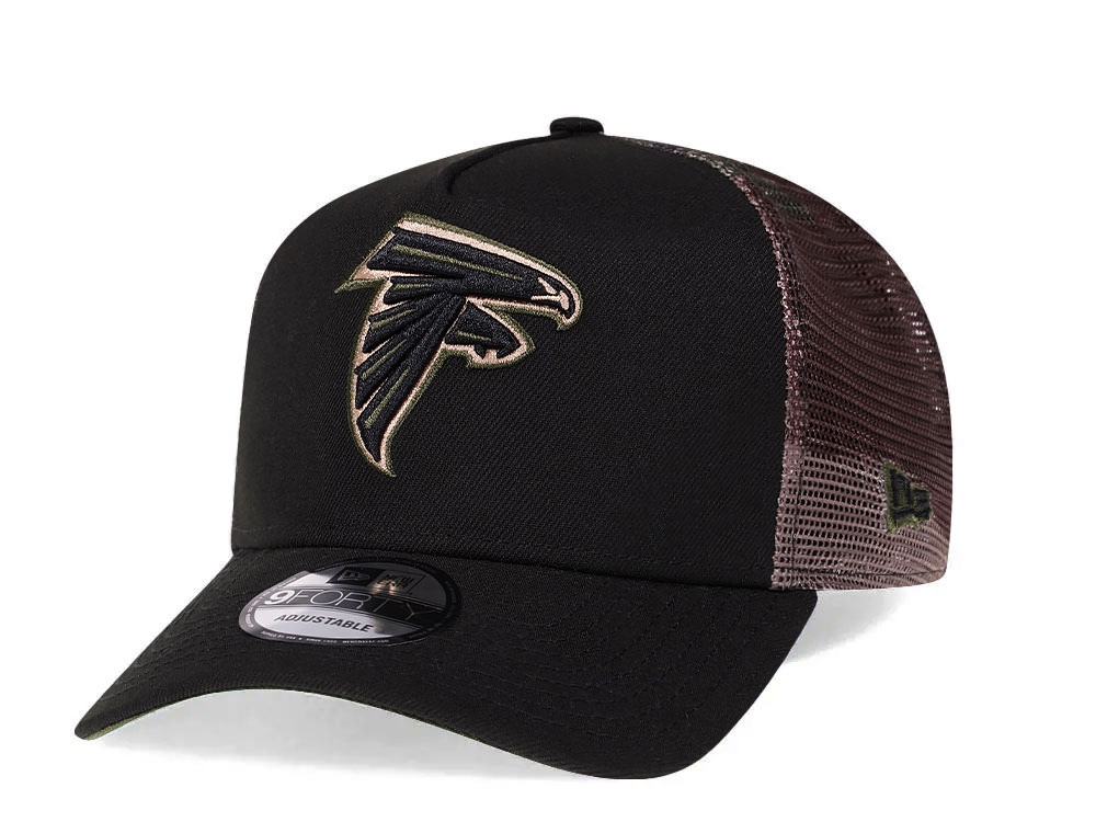 New Era Atlanta Falcons Camo 9Forty A Frame Trucker Snapback Hat