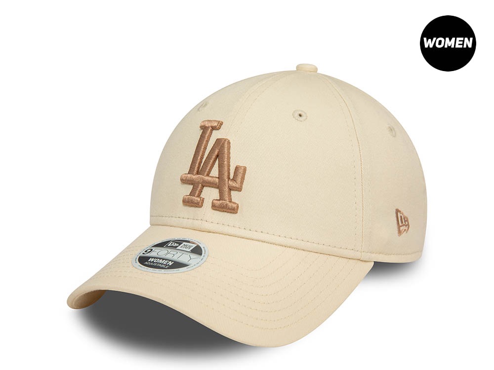 New Era Los Angeles Dodgers League Sand and Cream Womens 9Forty Snapback Cap