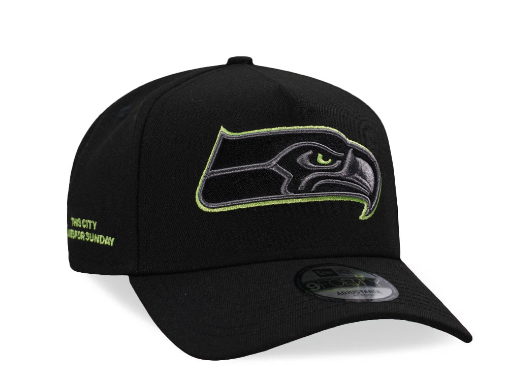 New Era Seattle Seahawks This City lives for Sunday Prime Edition 9Forty A Frame Snapback Hat