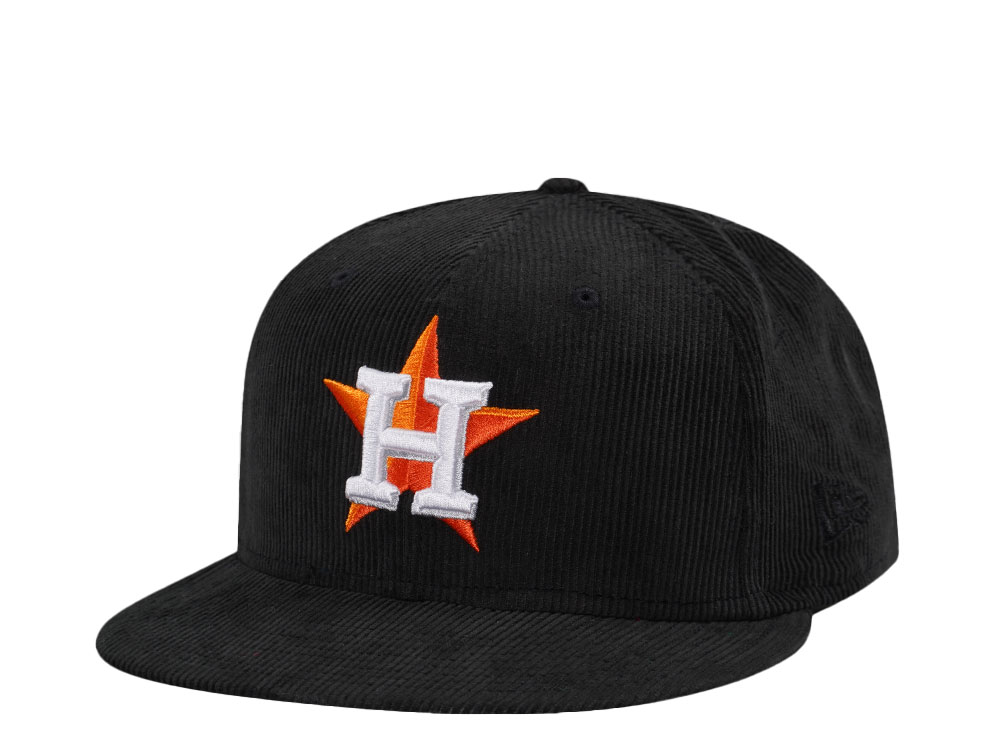 New Era Houston Astros Black Cord Throwback Edition 59Fifty Fitted Cap